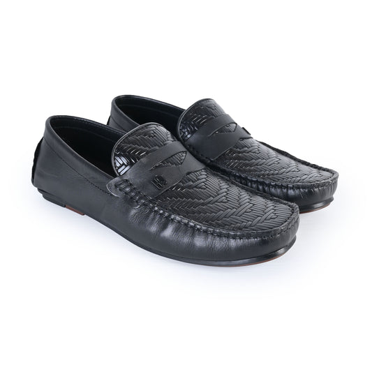 BRAIDED LEATHER MOCCASINS