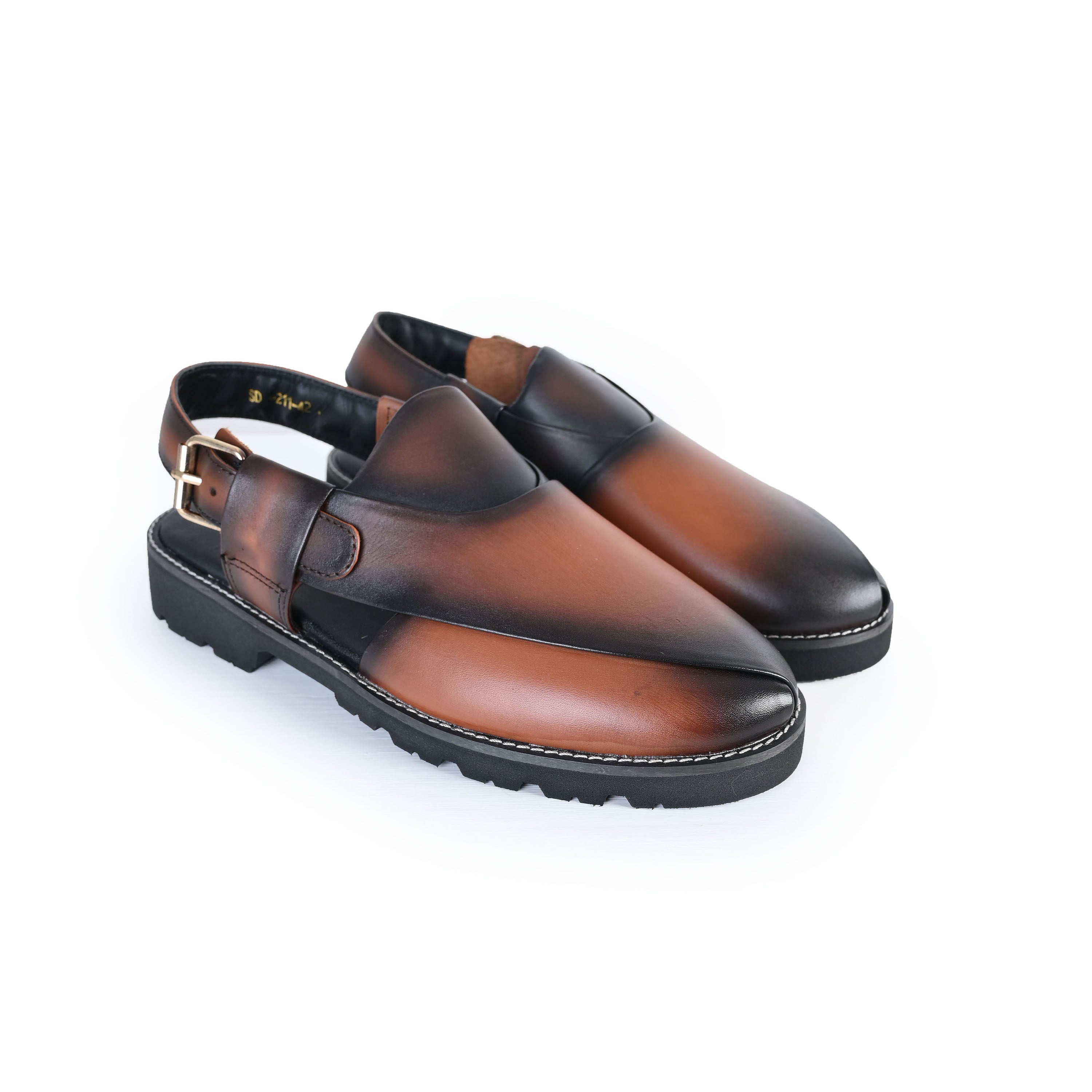 TWO TUNE LEATHER SANDAL