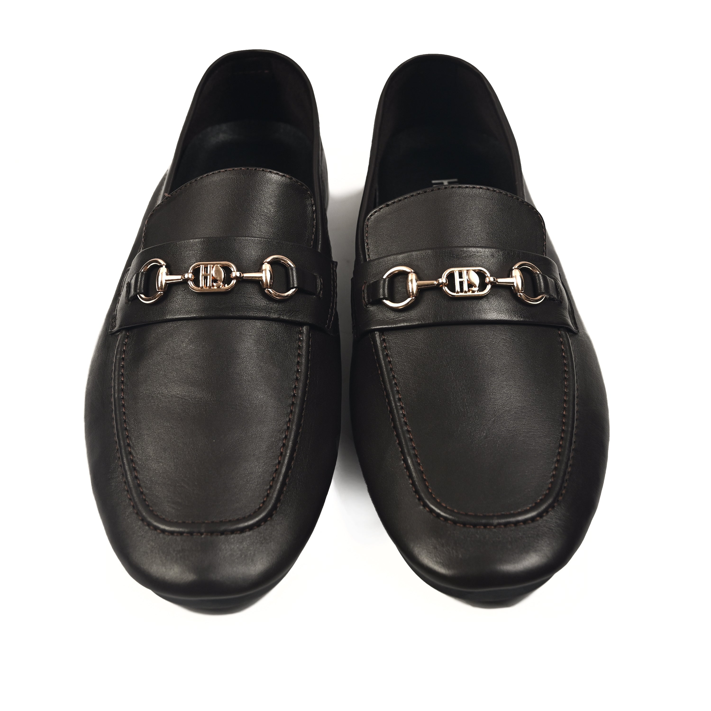 COFFEE SOFT LEATHER SHOES