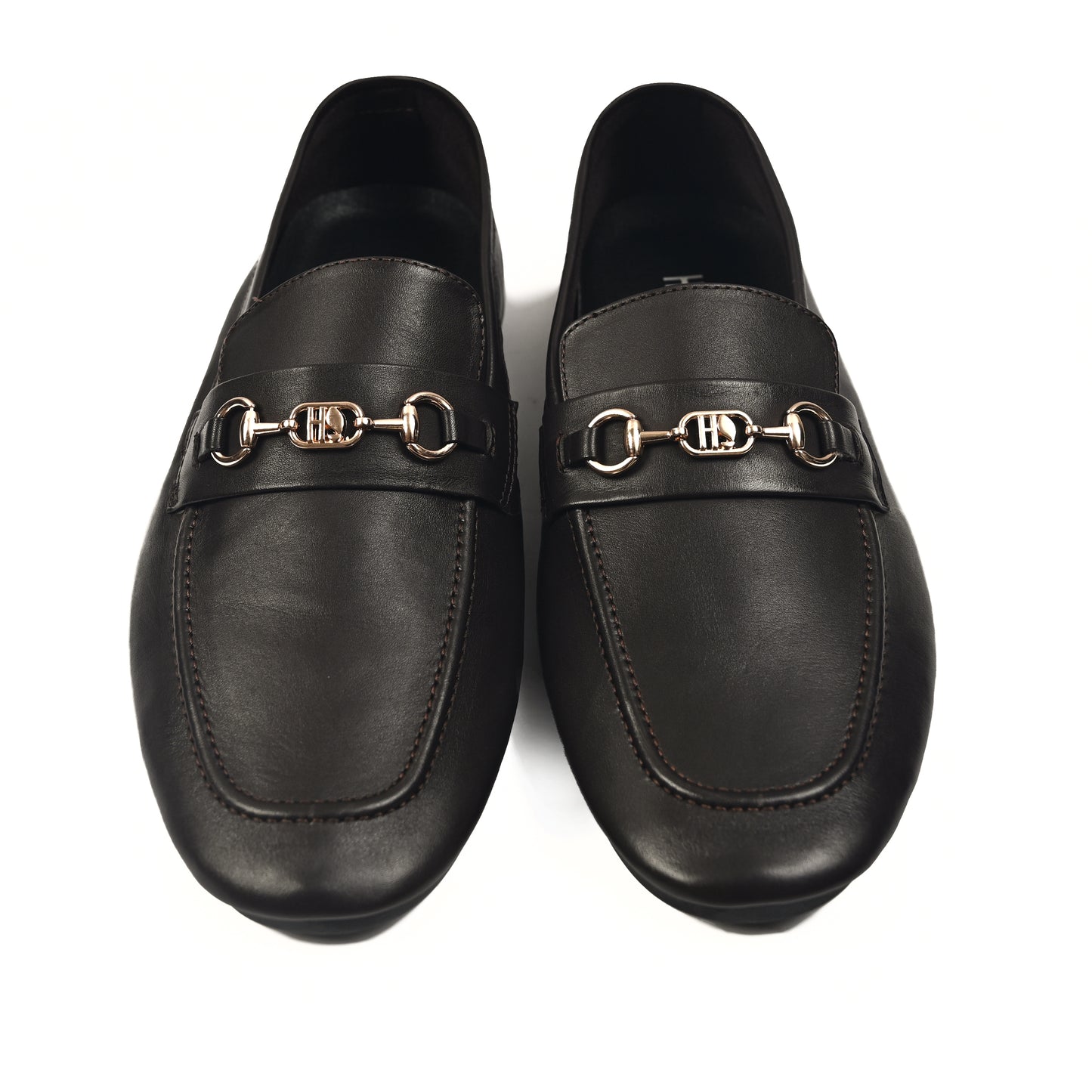 COFFEE SOFT LEATHER SHOES