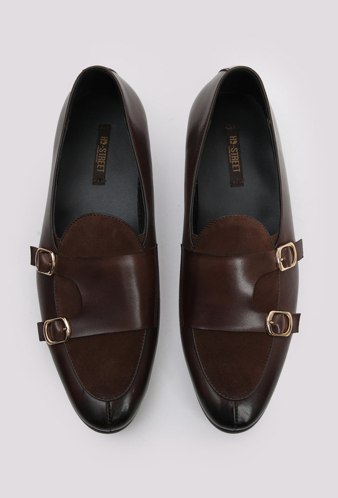 DOUBLE MONK LEATHER SHOES