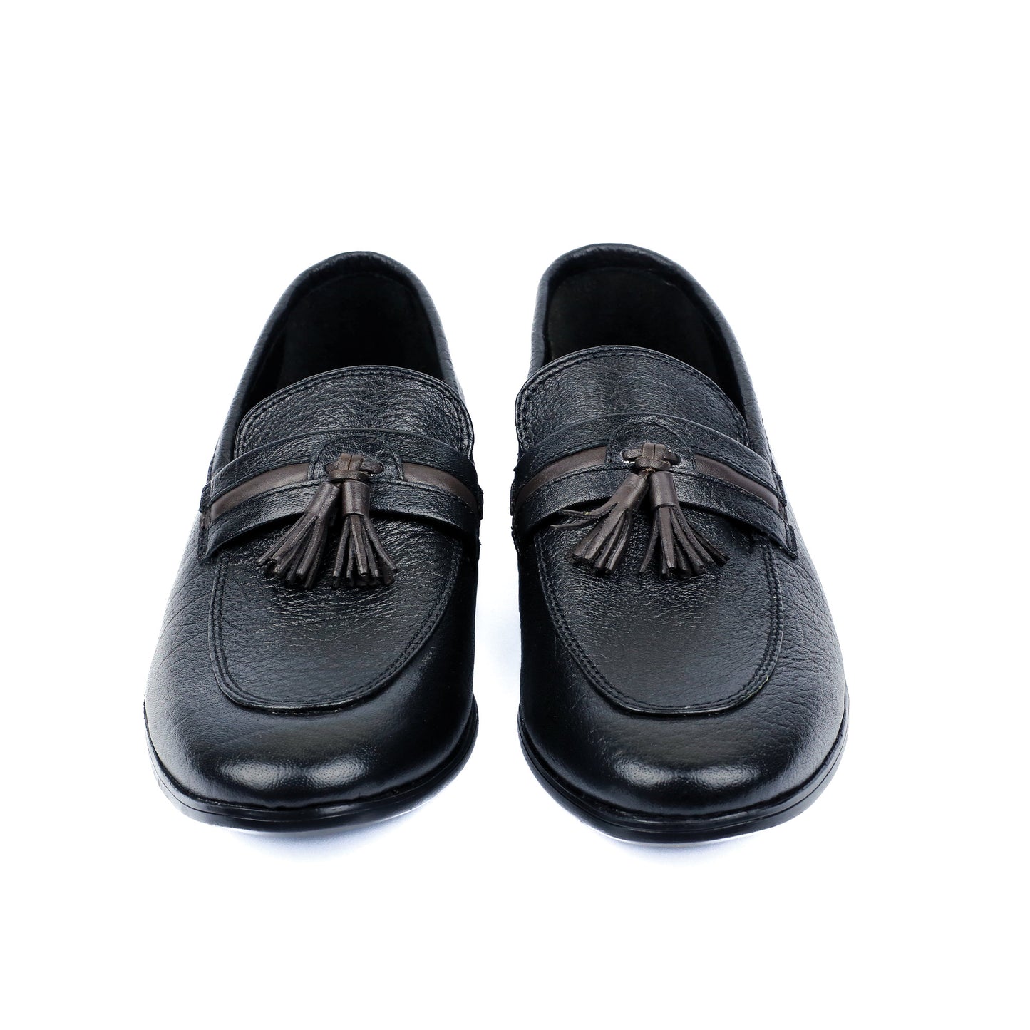 CONTRAST TASSEL LEATHER SHOES