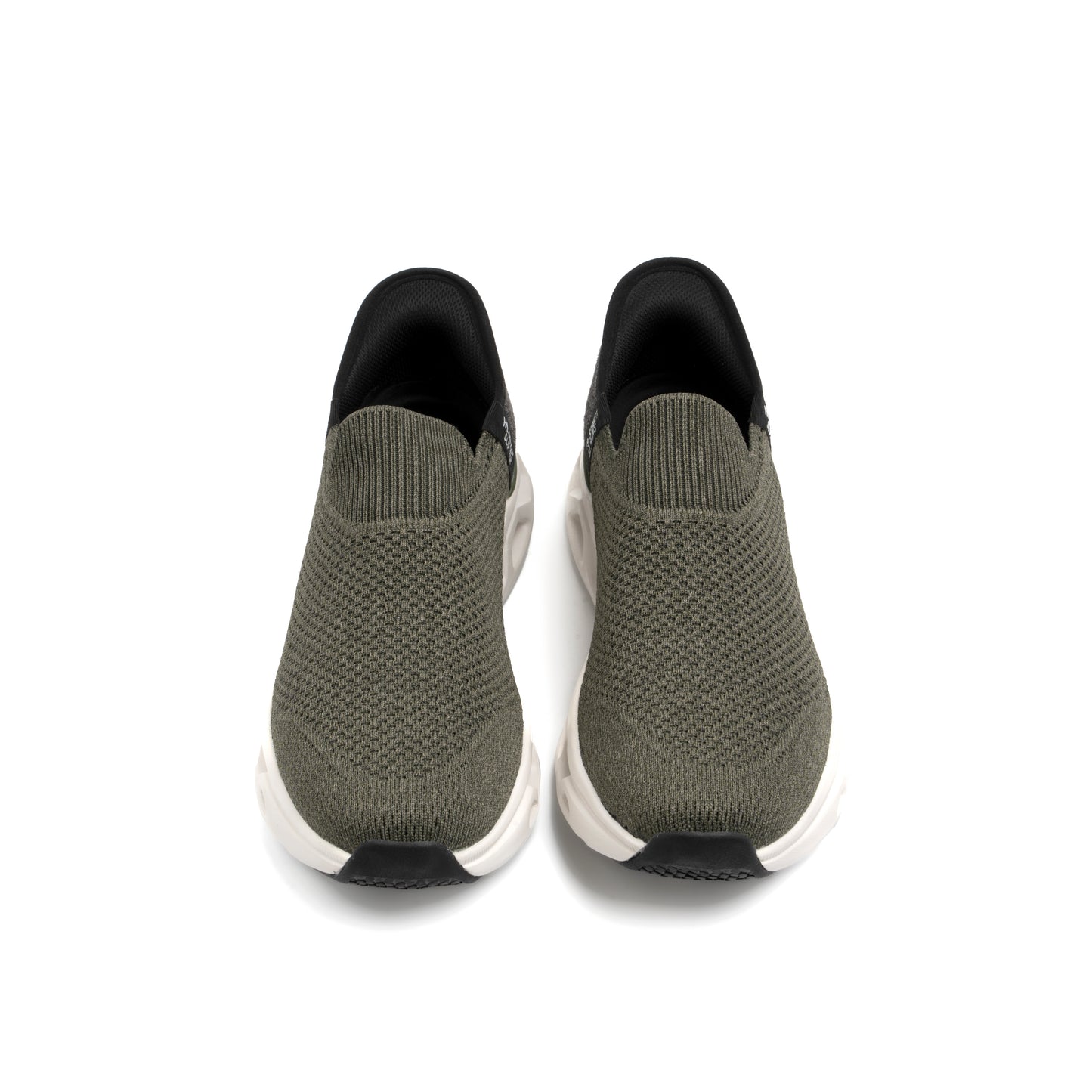 GREEN KNITED SLIP IN SHOES