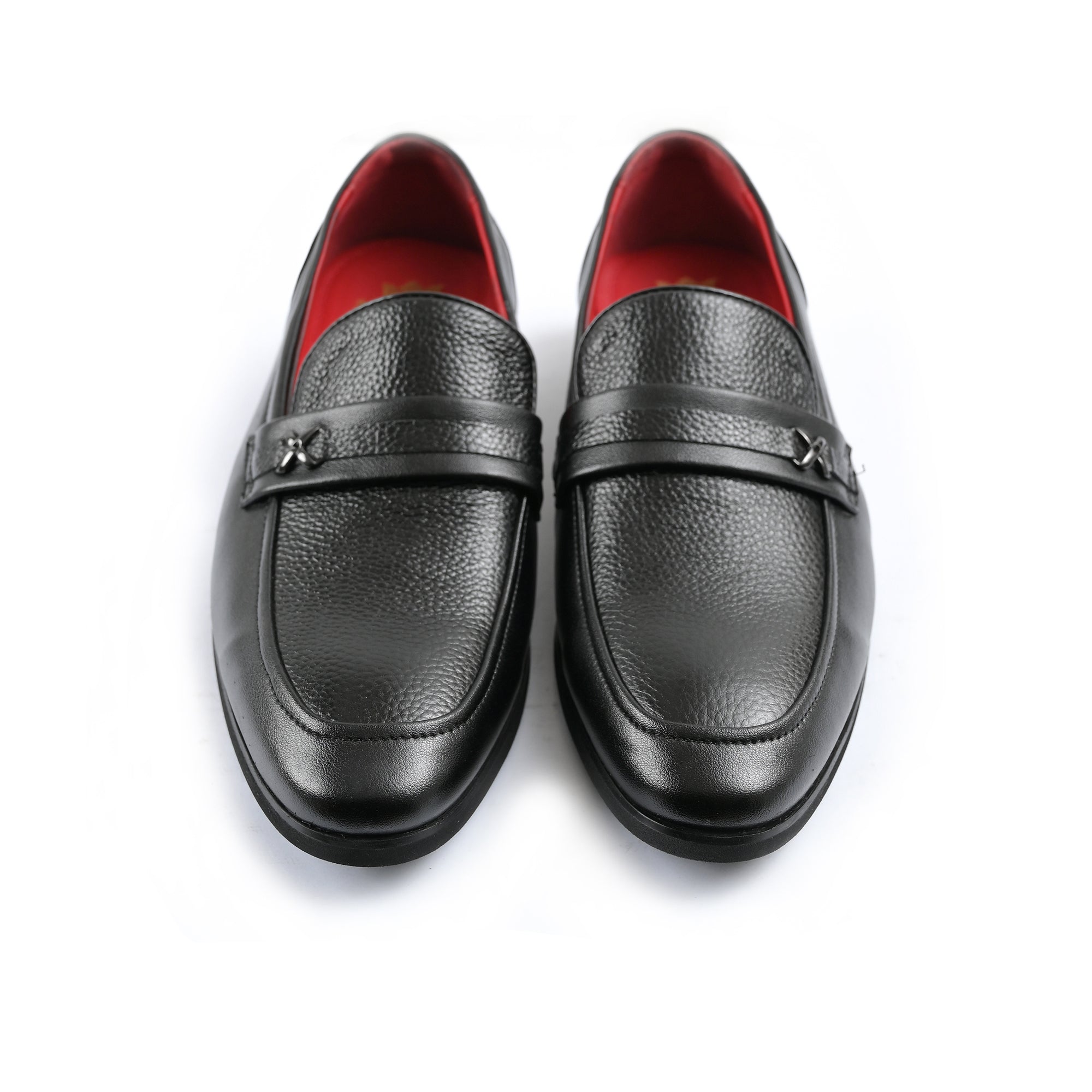 BLACK MILT TEXTURED SHOES