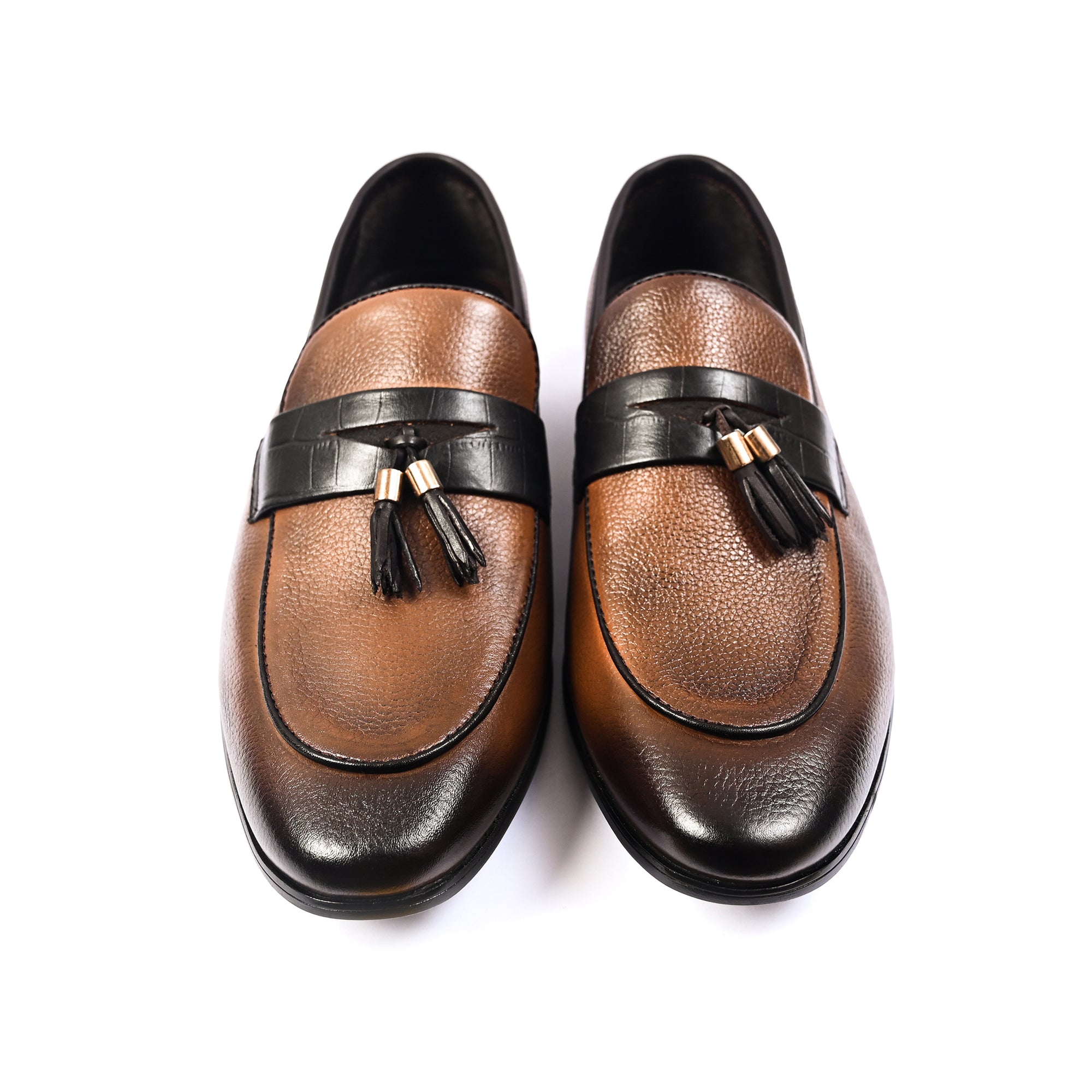 MUSTARD MILD LEATHER SLIP ONS