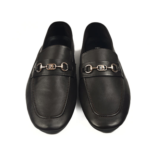 COFFEE SOFT LEATHER SHOES