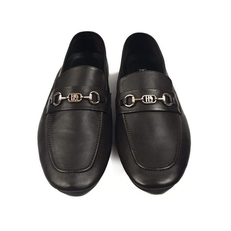 COFFEE SOFT LEATHER SHOES