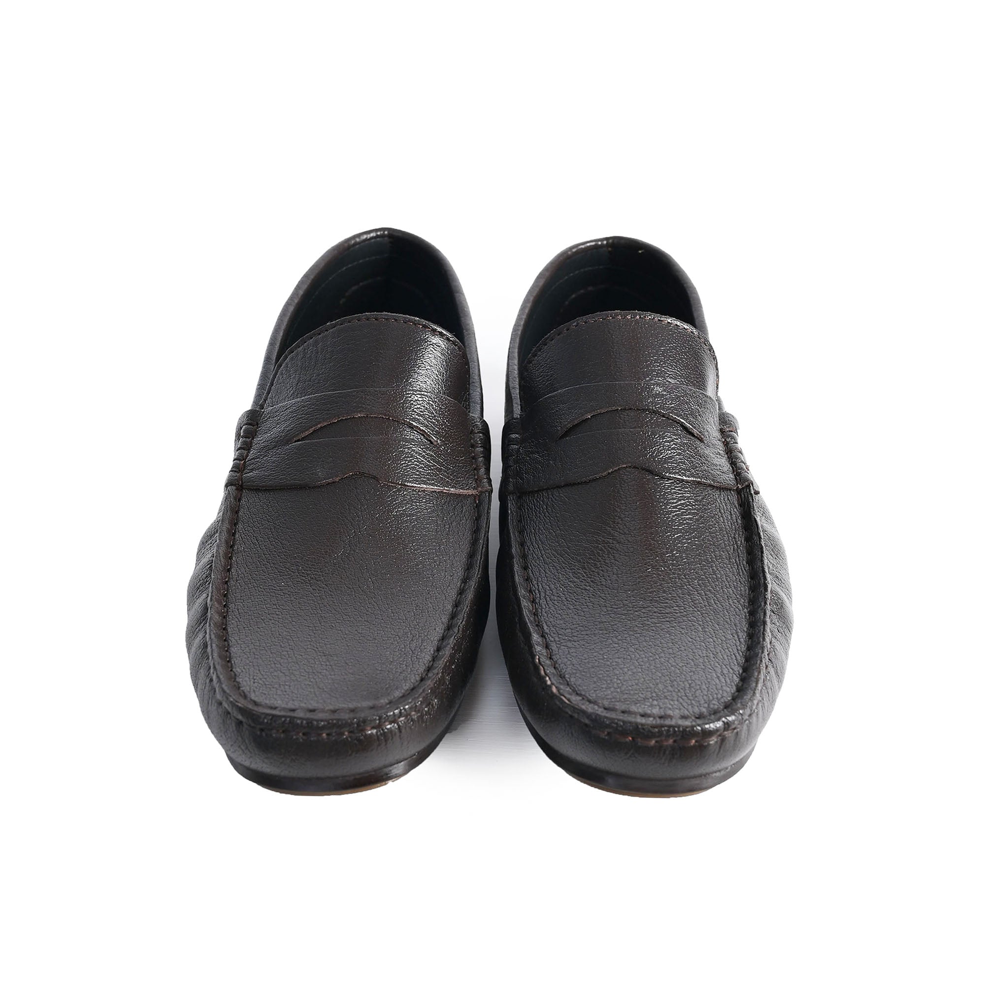 COFFEE SOFT LEATHER SHOES