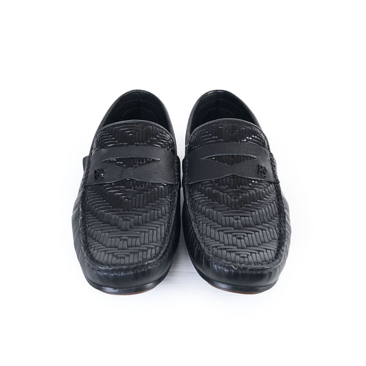 BRAIDED LEATHER MOCCASINS