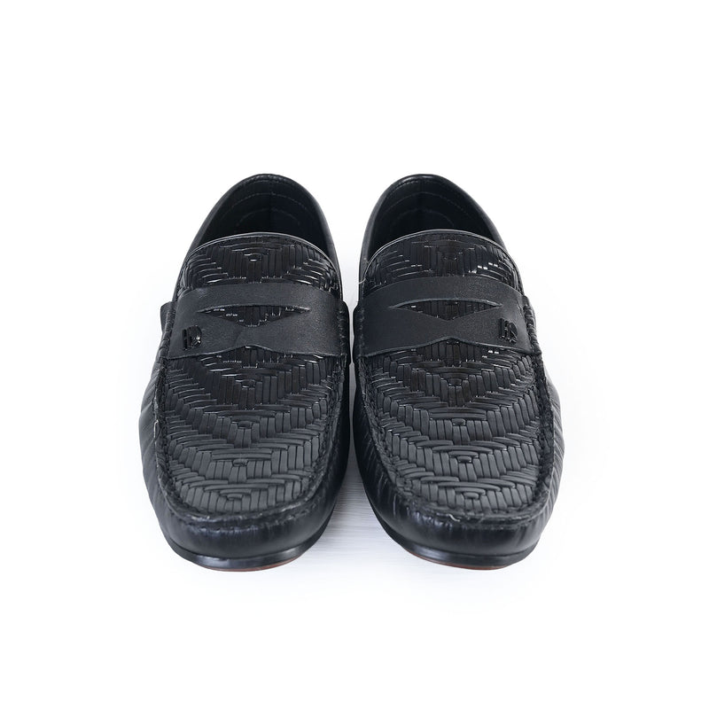 BRAIDED LEATHER MOCCASINS