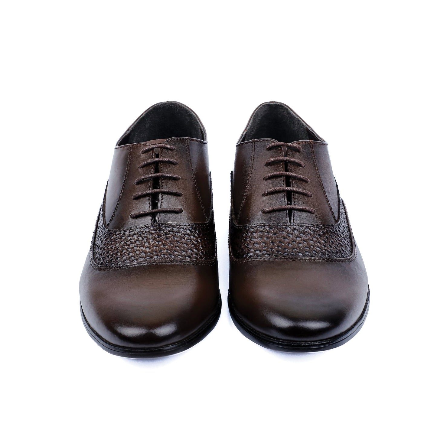 SPLIT LEATHER LACE UP SHOES