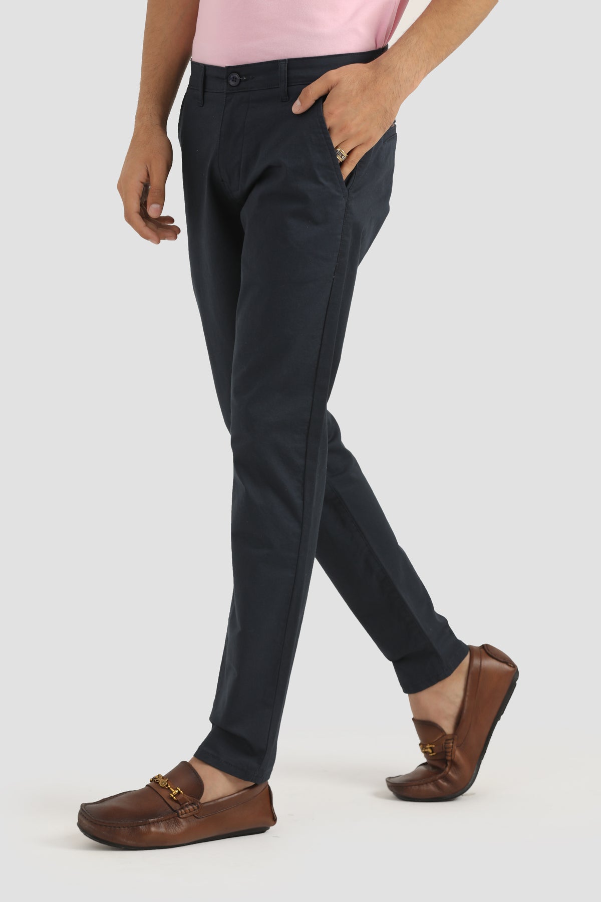 NAVY CROSS POCKET COTTON PANT