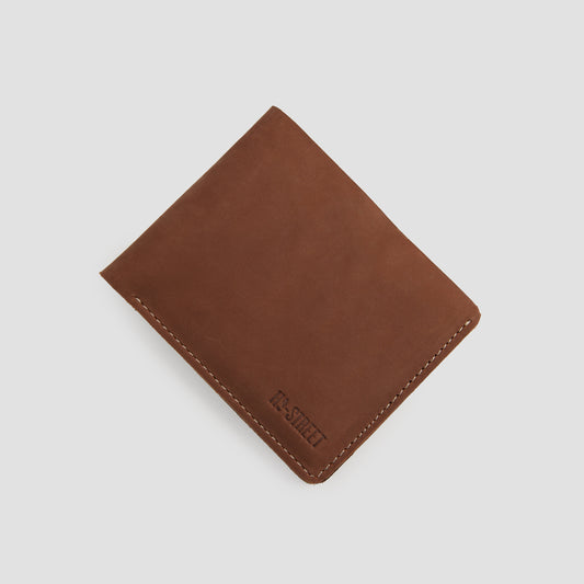 BROWN NUBUCK LEATHER WALLET