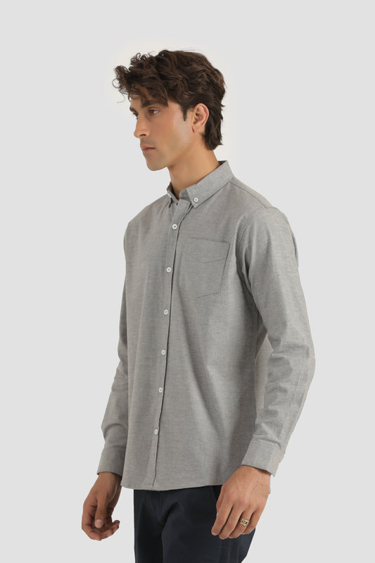 CHAMBREY COTTON GREY SHIRT