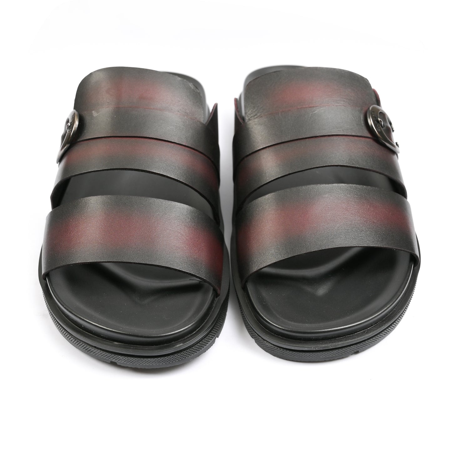 TWO TONE LEATHER EVA SLIPPER