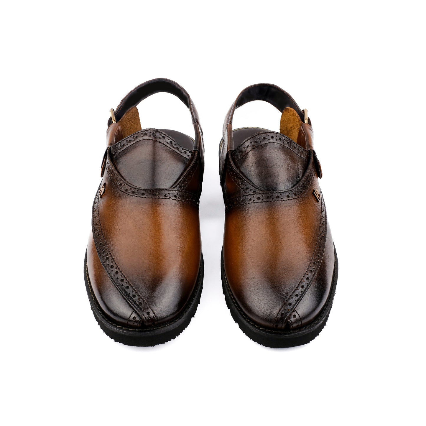 TWO TONE LEATHER SANDAL