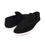 BLACK SUED OLD MONEY SHOES