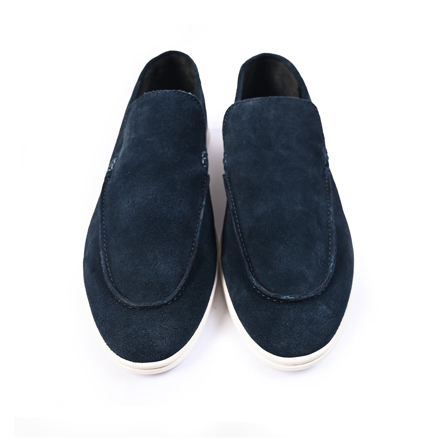 NAVY SUEDE OLD MONEY SHOES