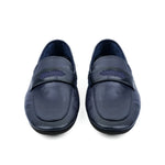 NAVY SOFT LEATHER SHOES