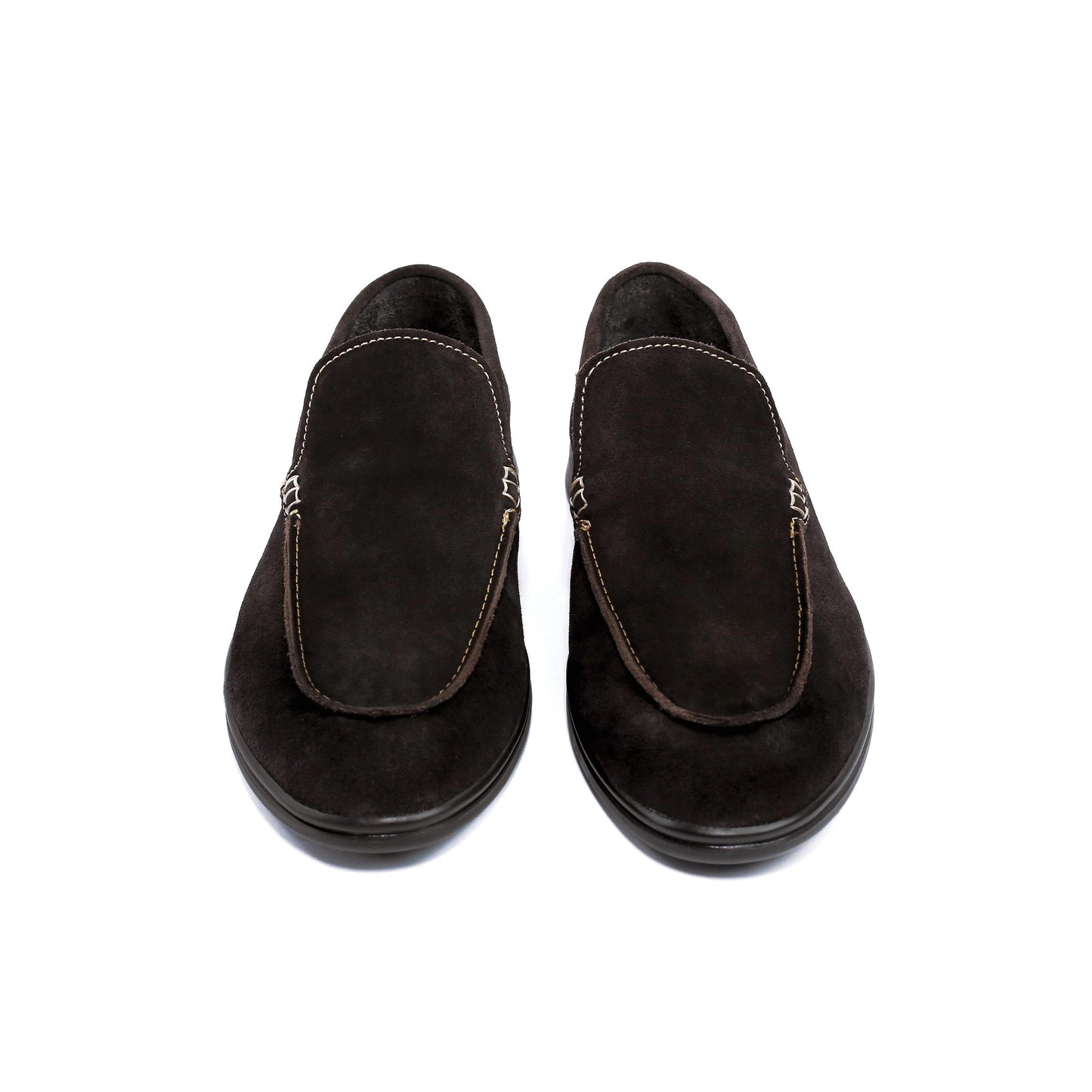 BROWN SUEDE OLD MONEY LOAFERS
