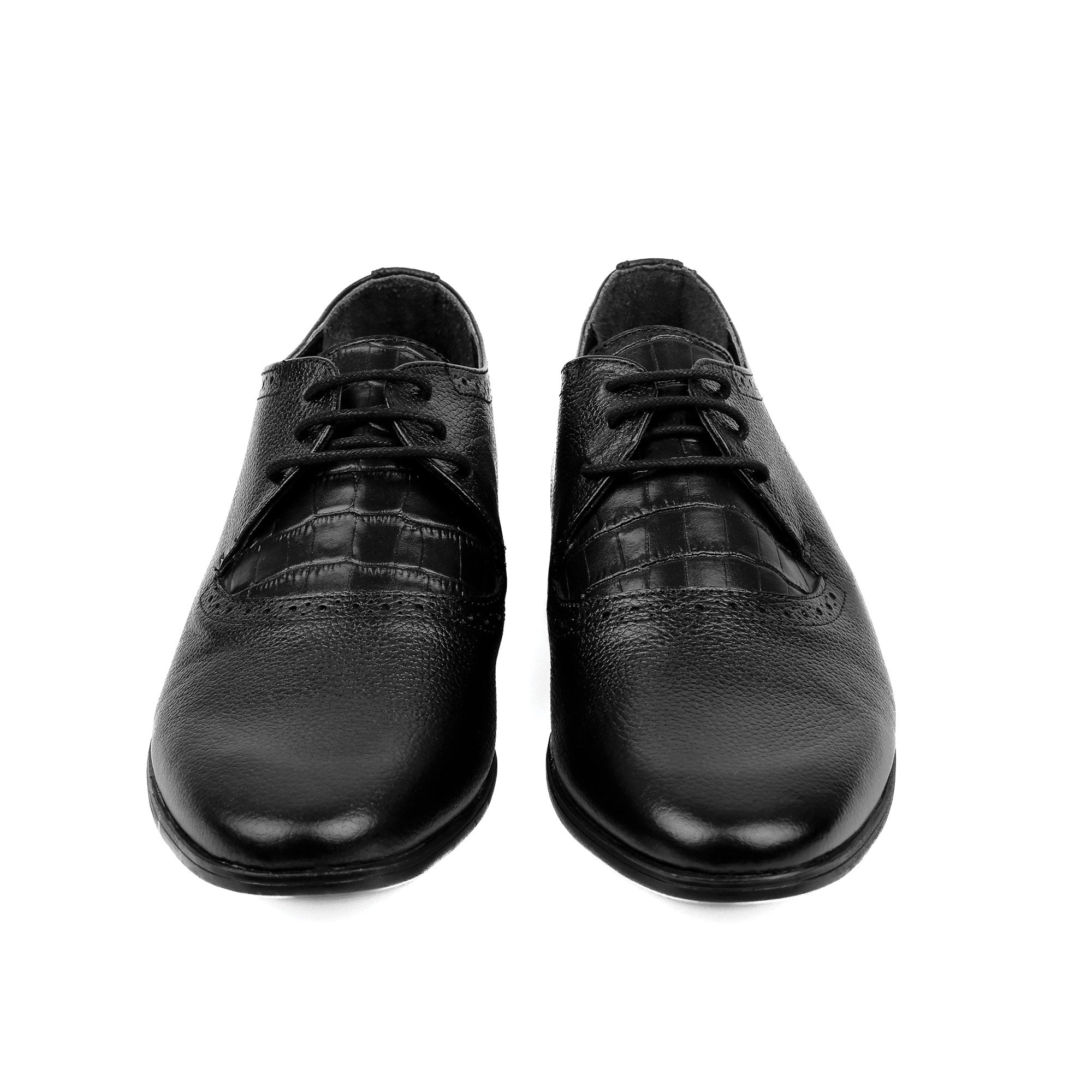 MILLED LEATHER LACEUP SHOES