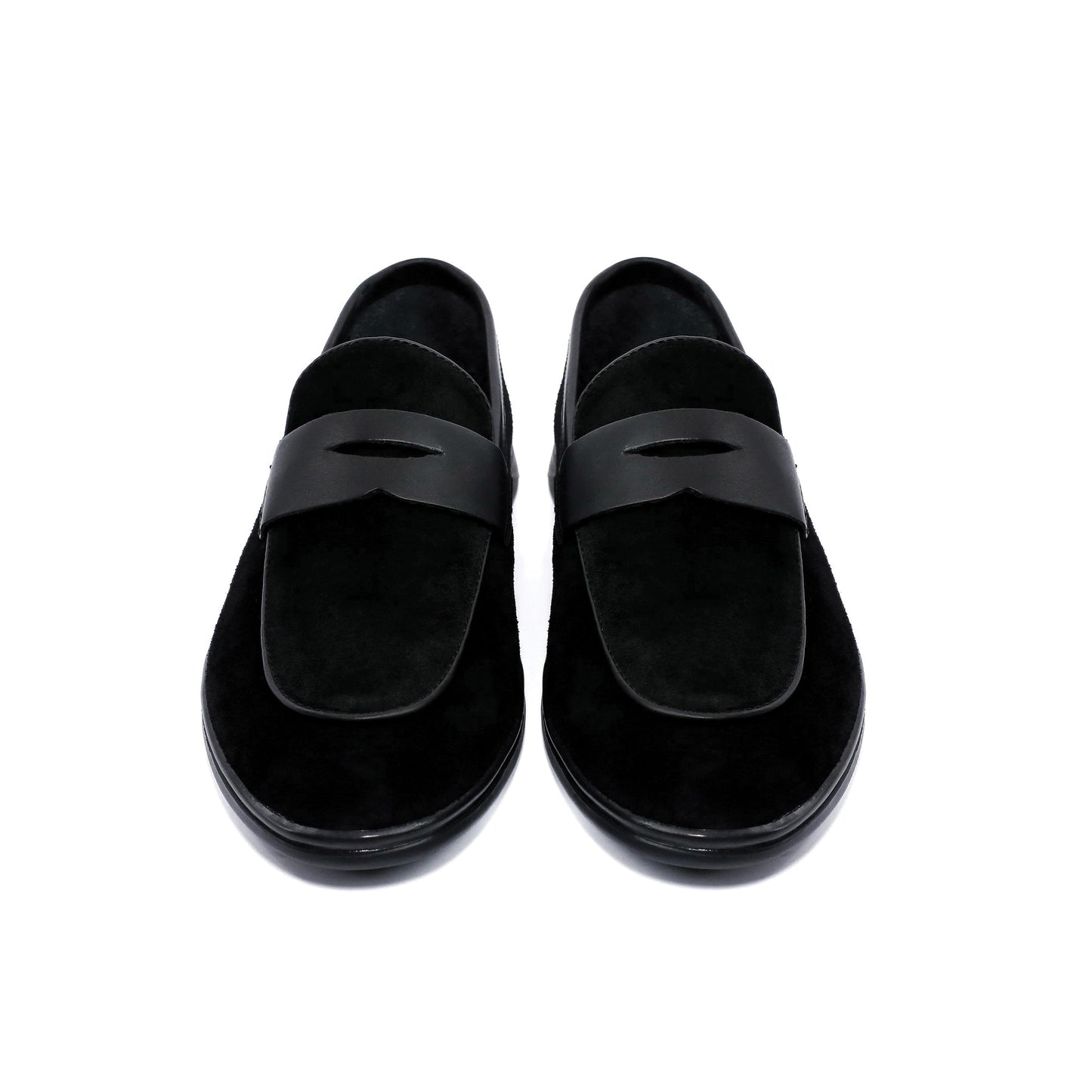 BLACK SUEDE LEATHER LOAFERS