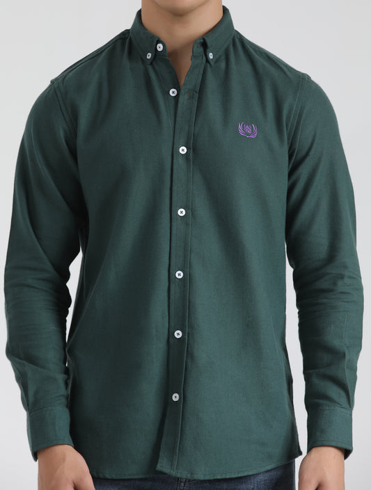 BUTTON DOWN LOGO SHIRT