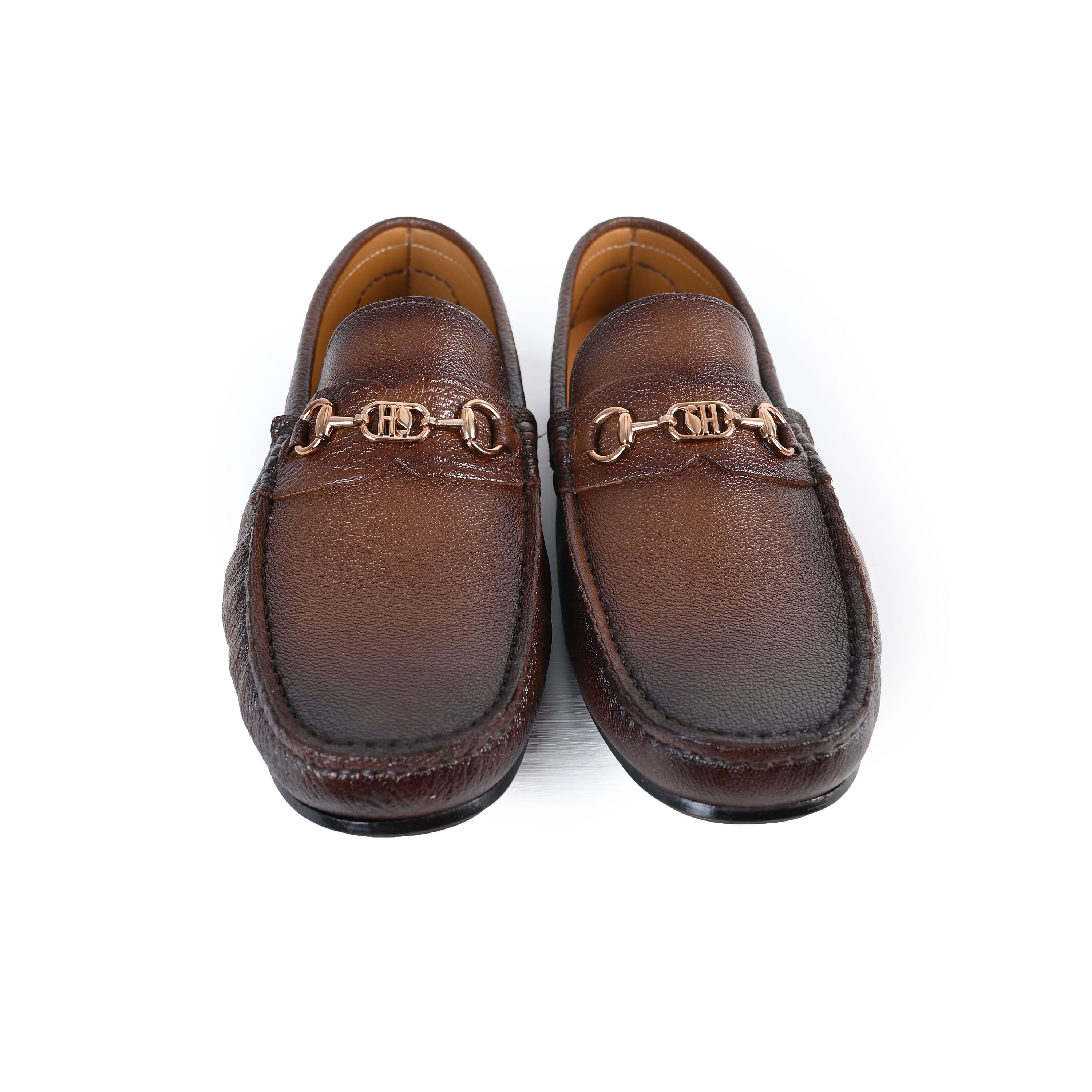 BROWN PEBBLE LEATHER MOCCASIN