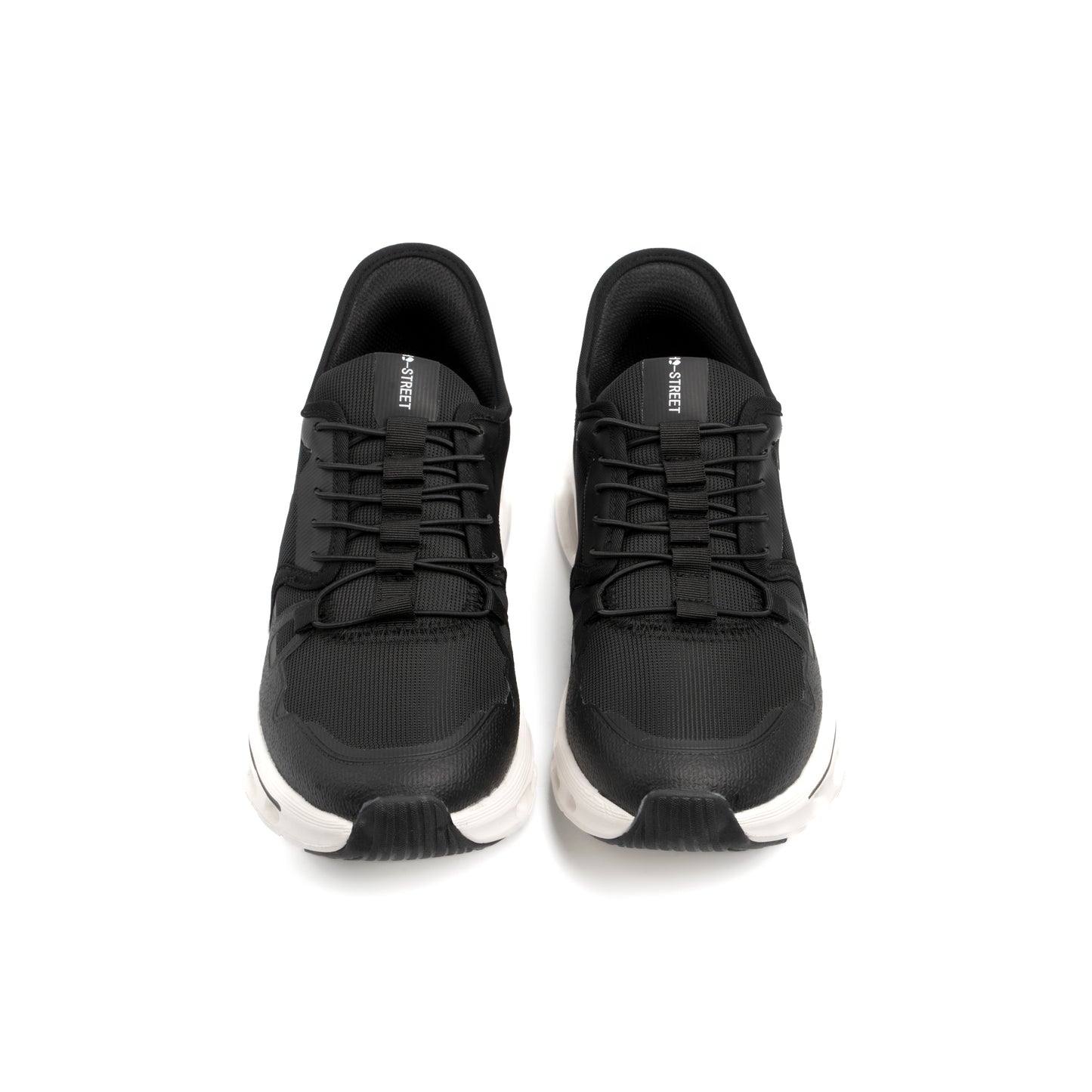 BLACK LACE UP STYLE SLIP IN