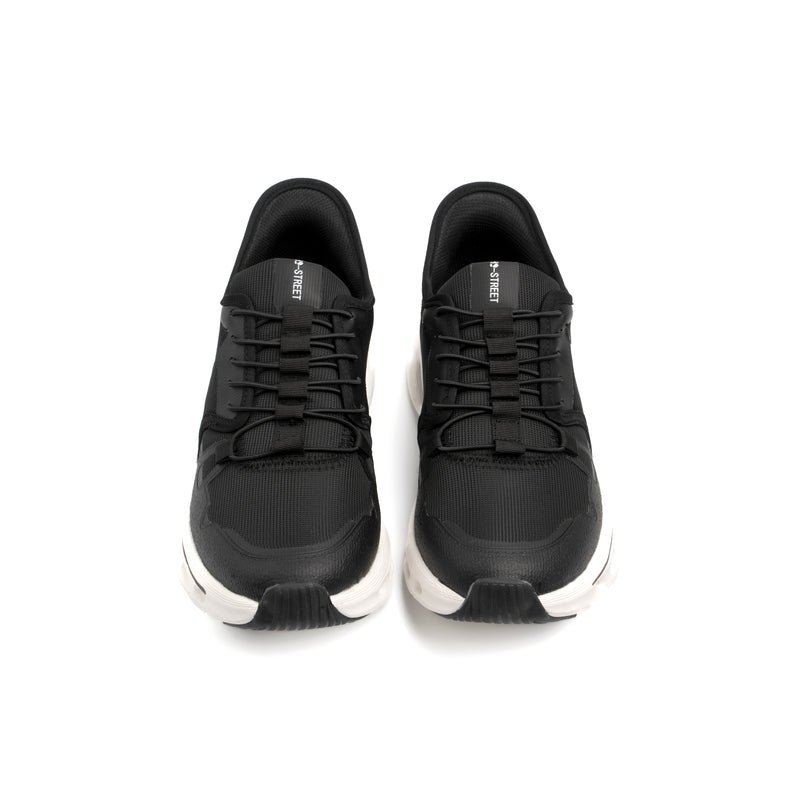 BLACK LACE UP STYLE SLIP IN