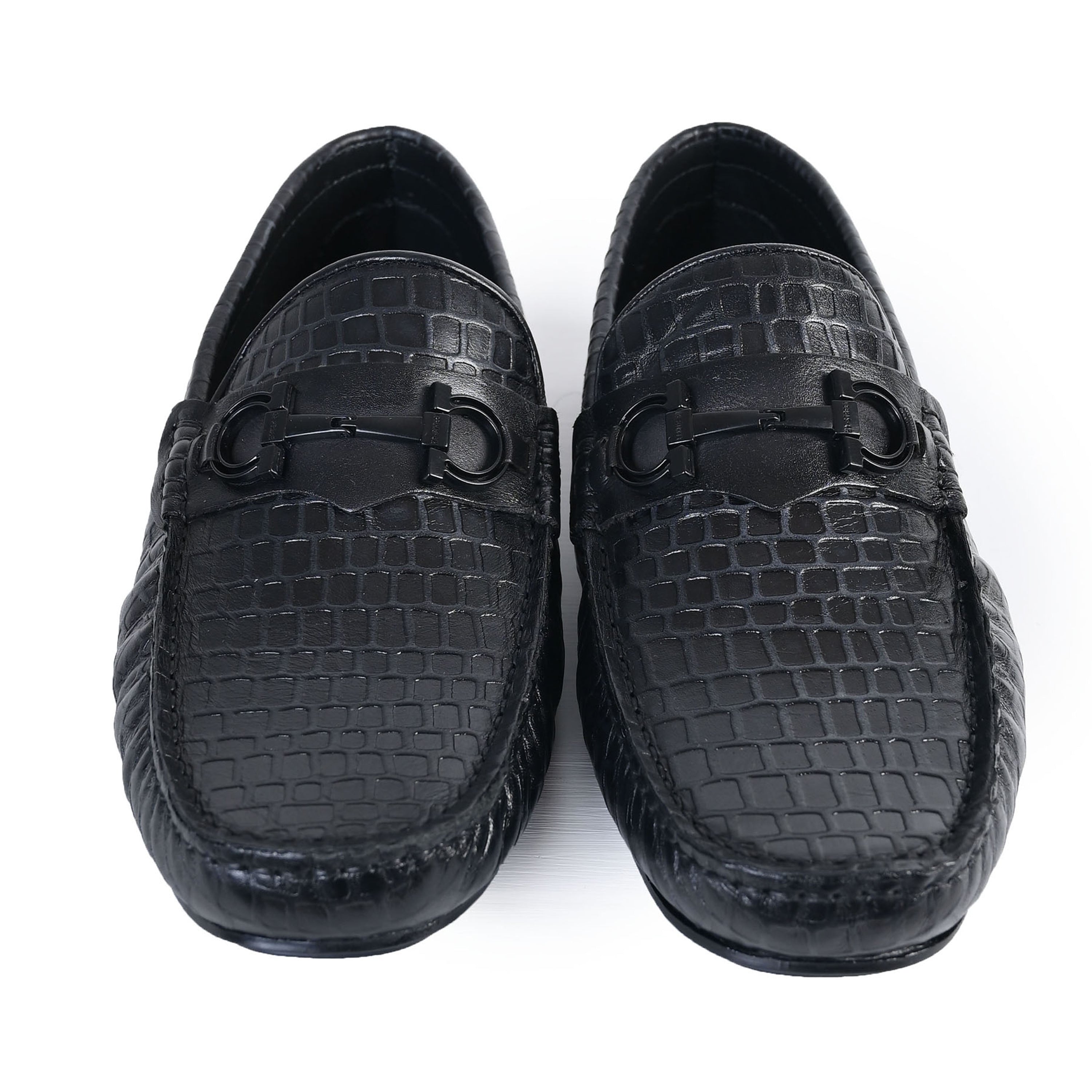 men's black moccasin shoes