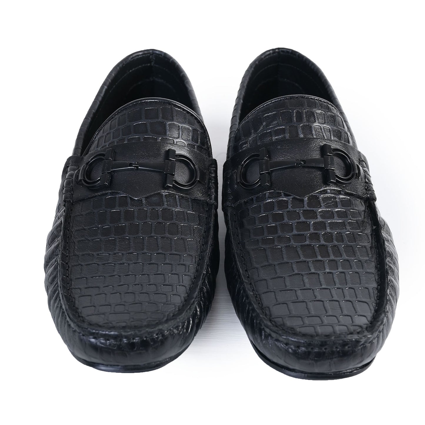 men's black moccasin shoes