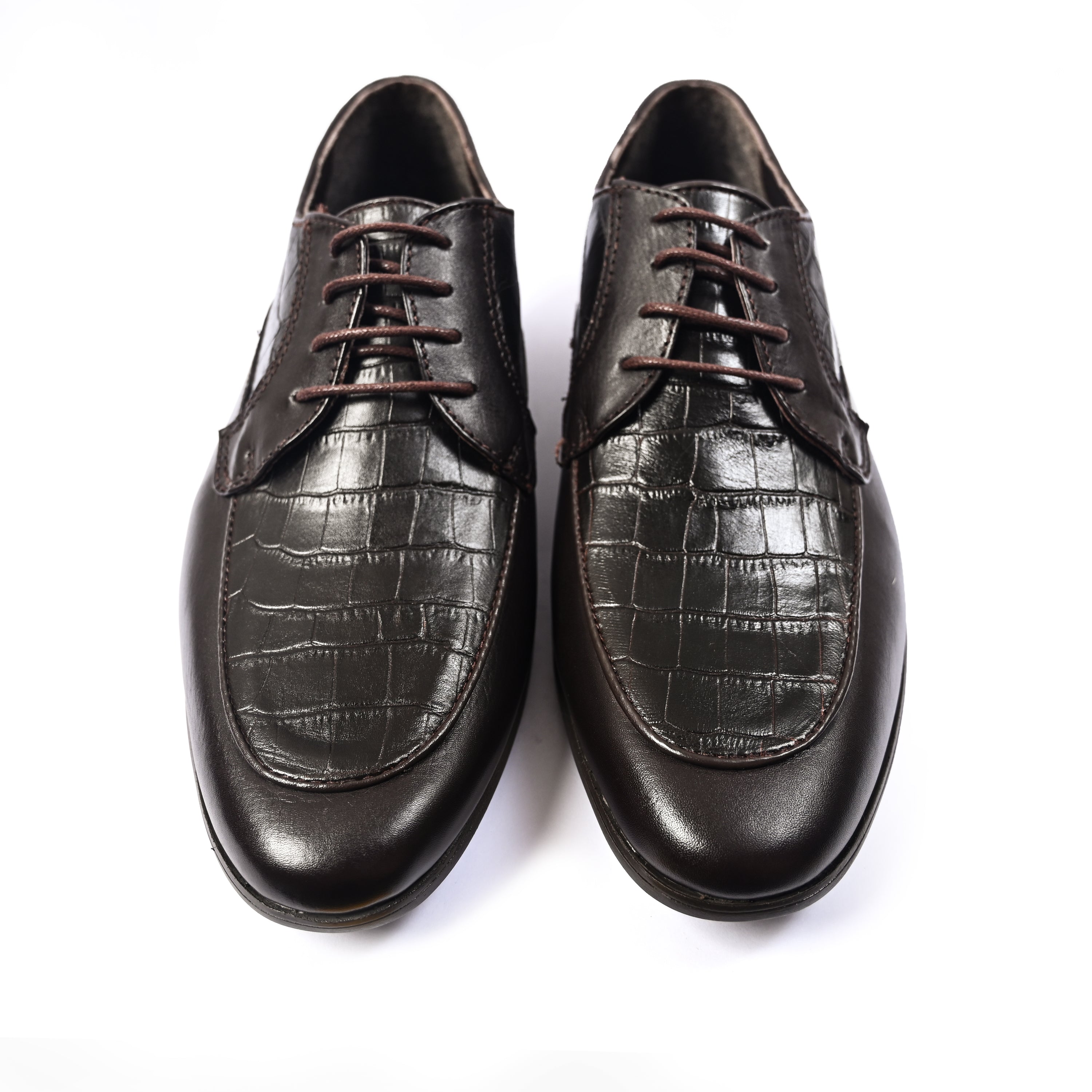 SPLIT LEATHER LACE UP SHOES