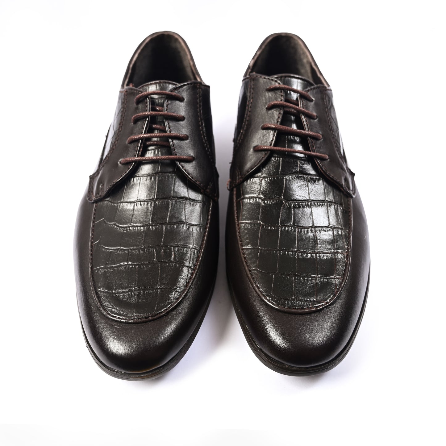 SPLIT LEATHER LACE UP SHOES