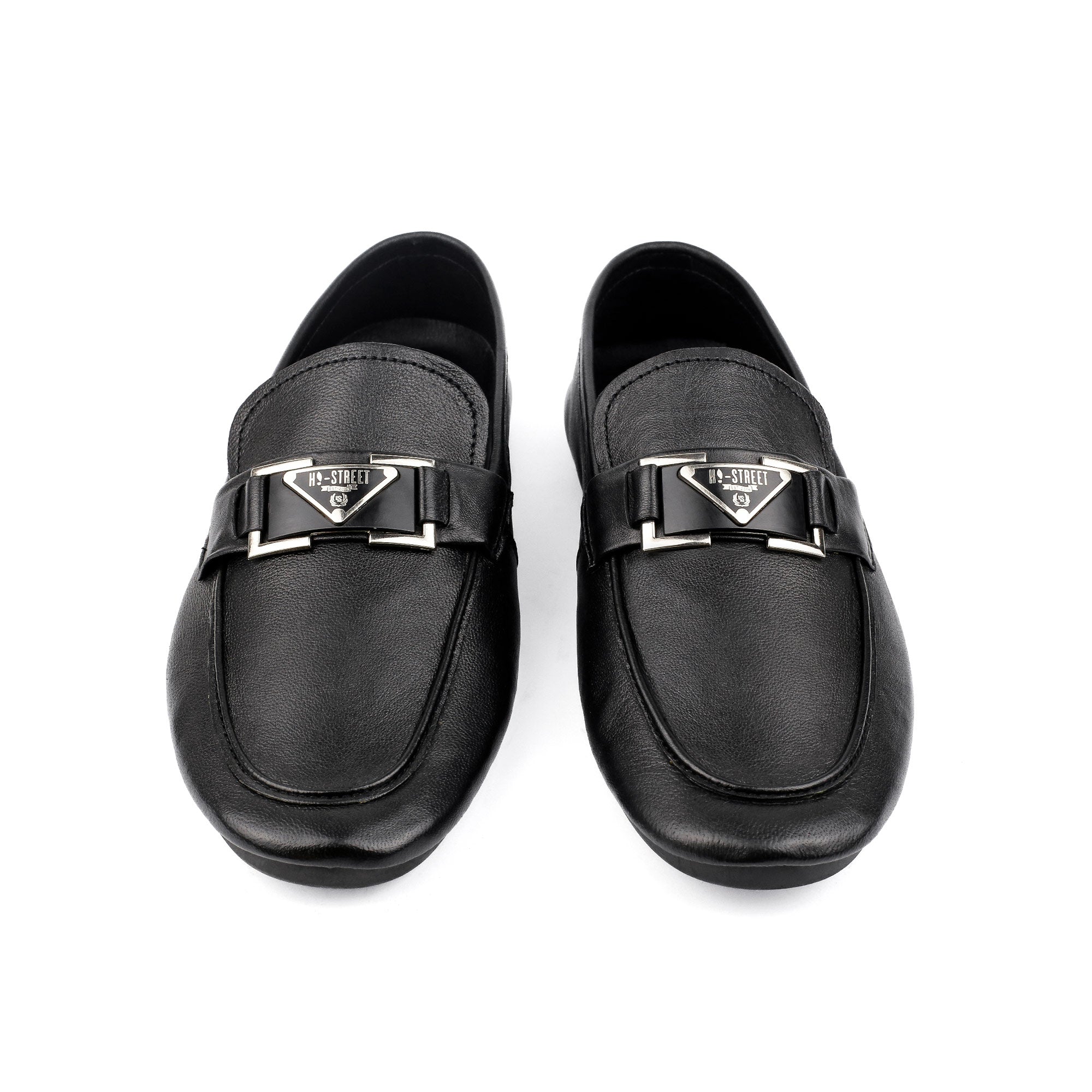 BLACK SOFT LEATHER SHOES
