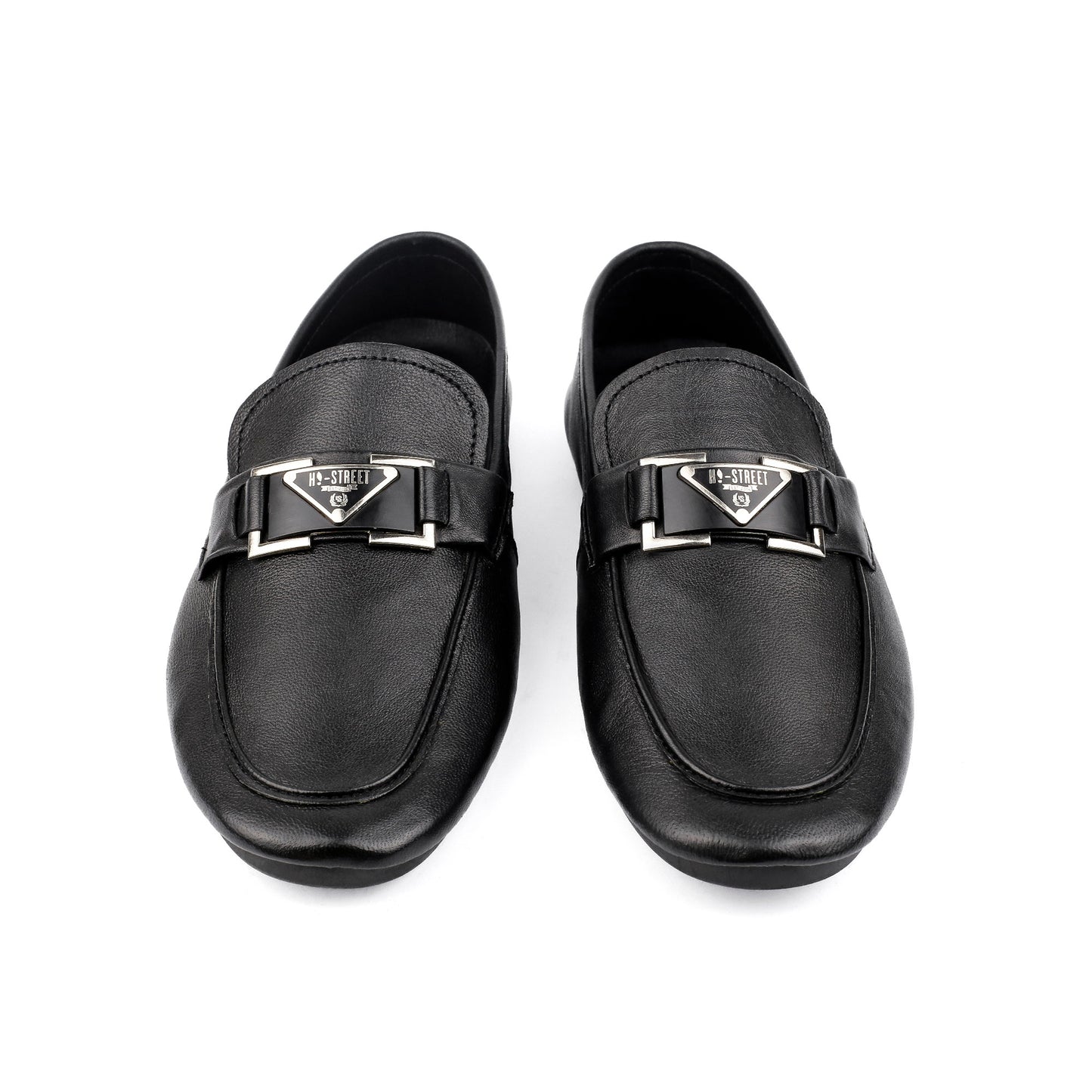 BLACK SOFT LEATHER SHOES