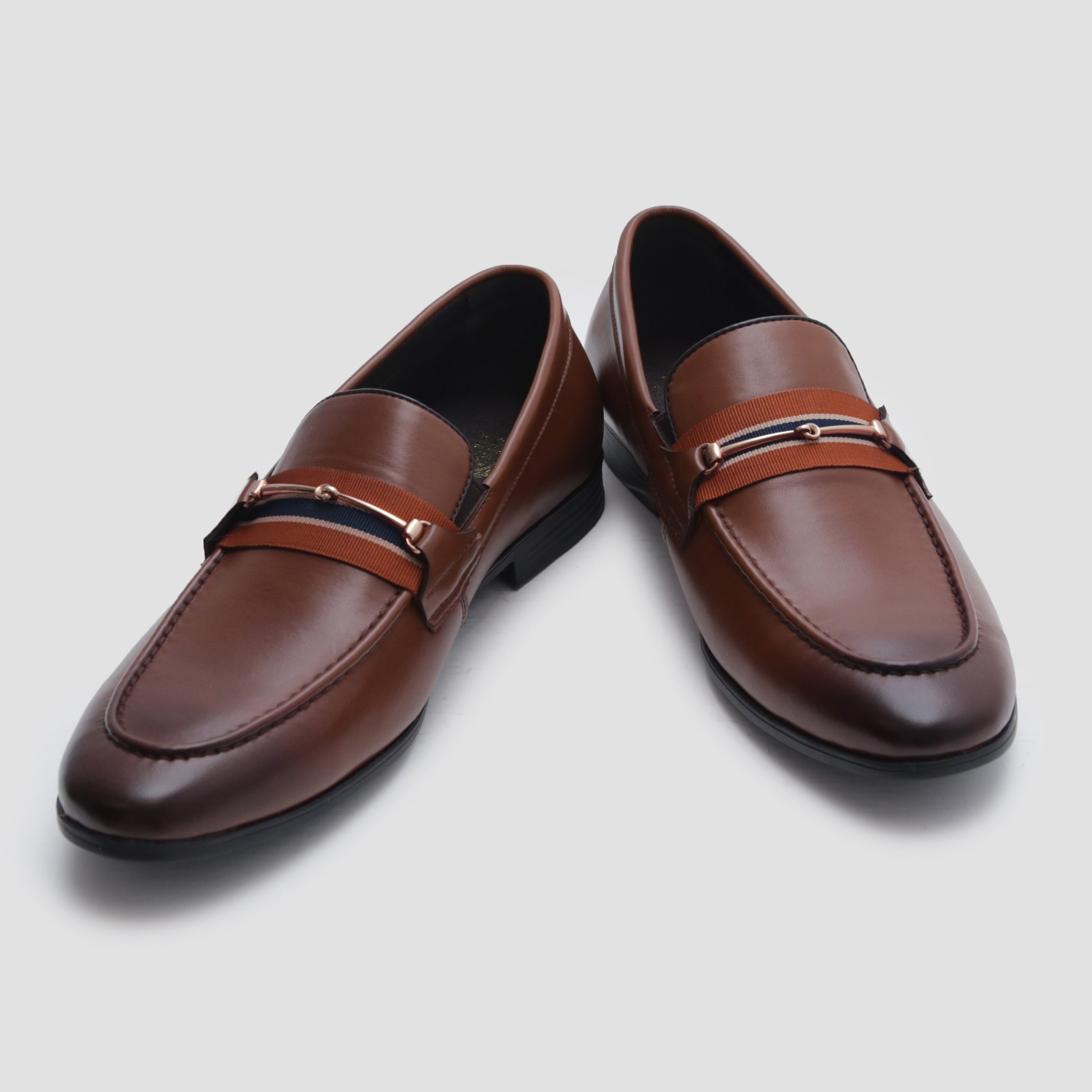 BROWN PLAIN VAMP SHOES