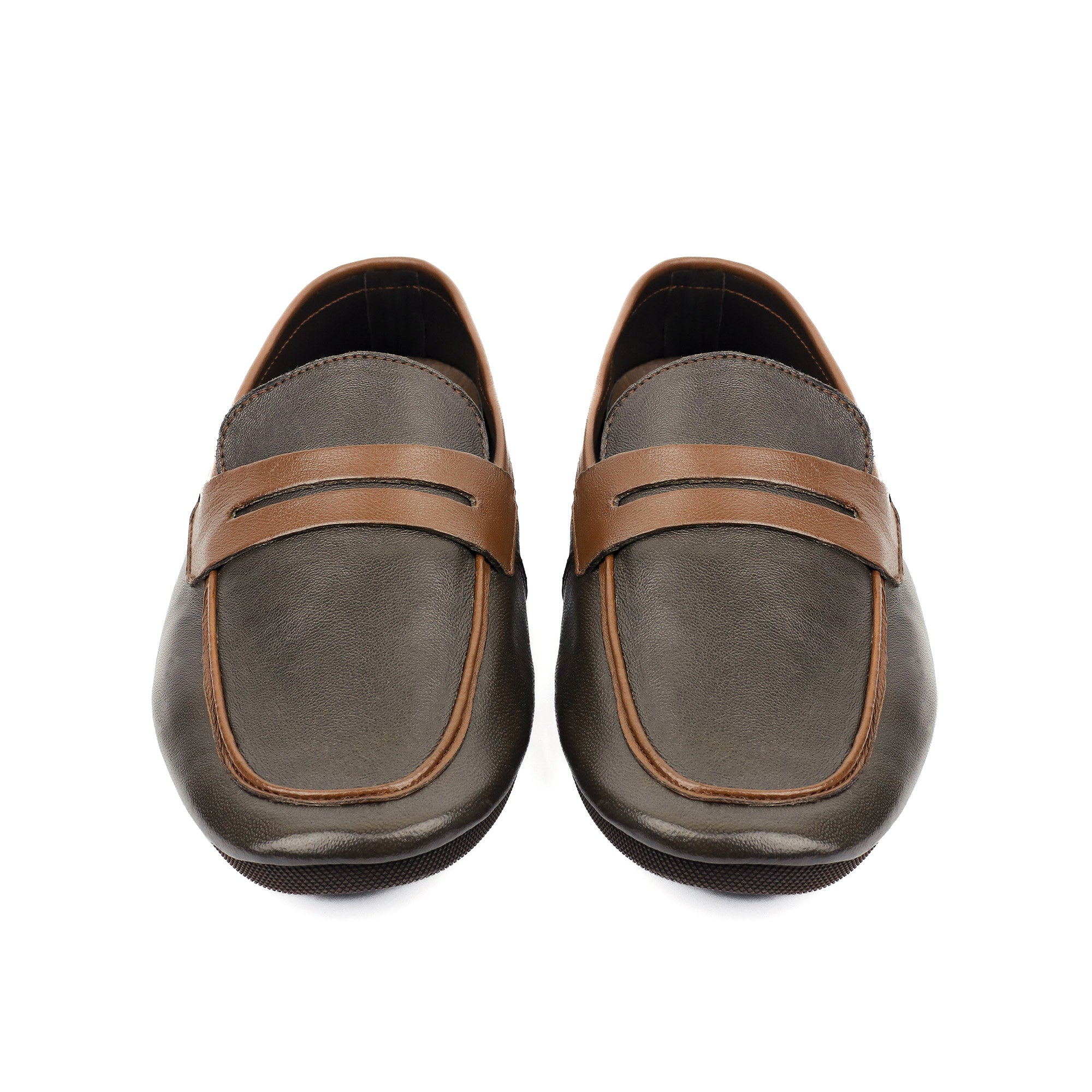 SHEEP LEATHER CONTRAST TIE SHOE
