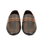 SHEEP LEATHER CONTRAST TIE SHOE