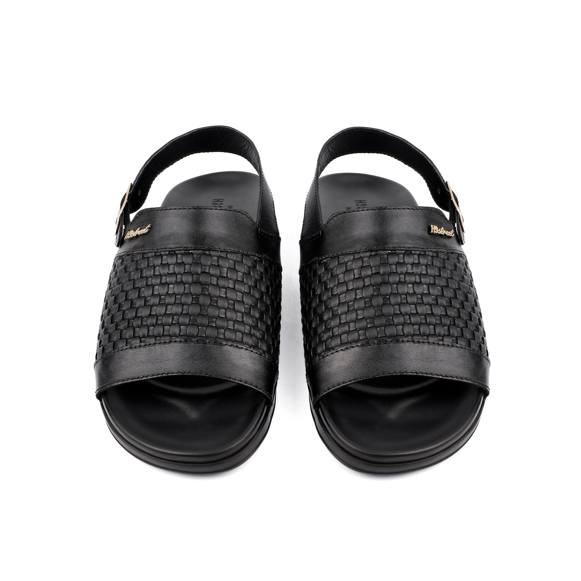 BRAIDED LEATHER COMFORT SANDAL