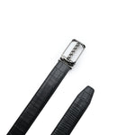 PREMIUM BLACK TEXTURED LEATHER BELT