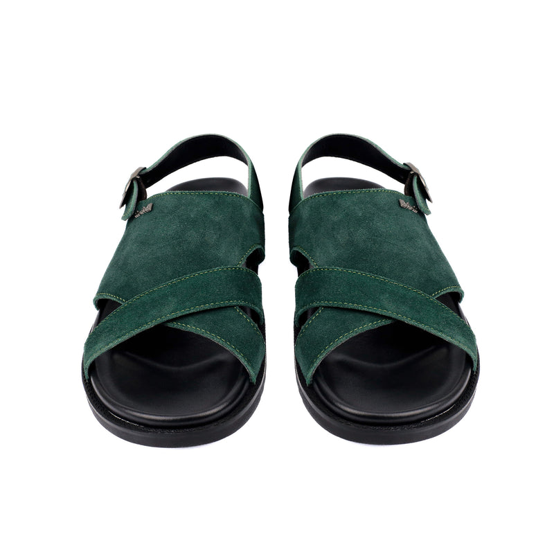 SUED LEATHER COMFORT SANDAL