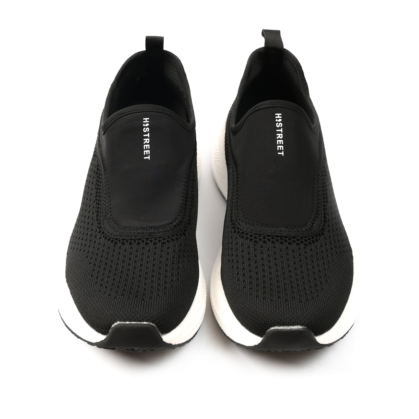 BLACK KNITED EVA TECH SHOES