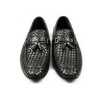 BLACK BRAIDED SHOES