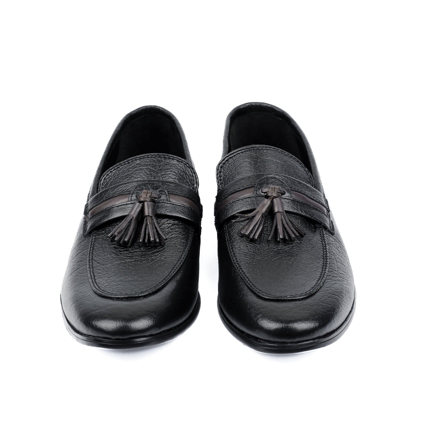 CONTRAST TASSEL LEATHER SHOES