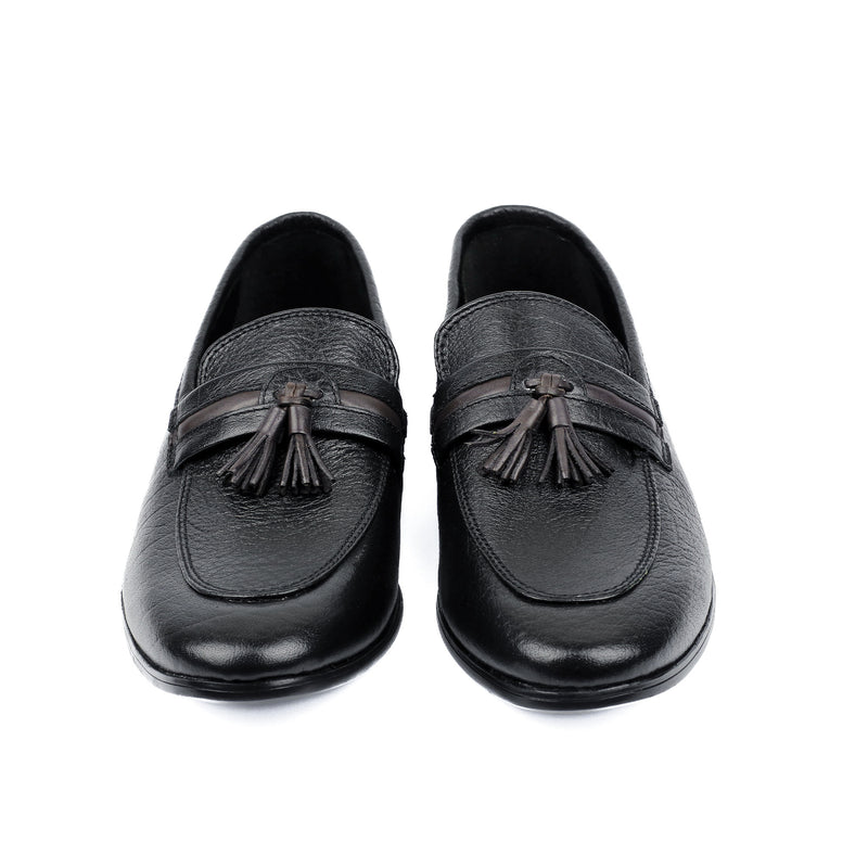 CONTRAST TASSEL LEATHER SHOES