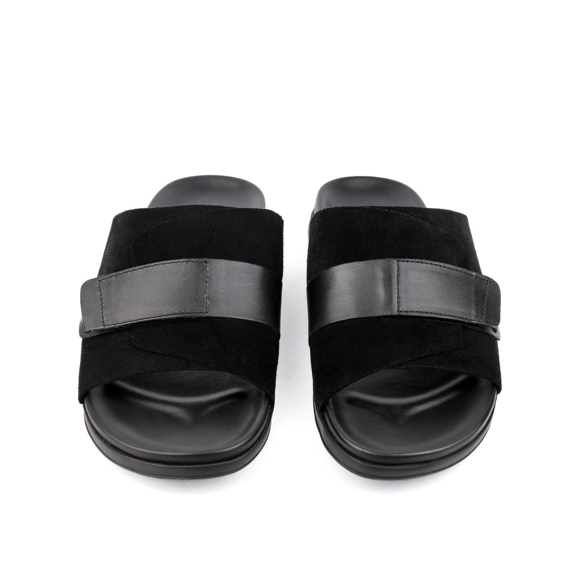 BLACK SUEDE COMFORT SLIPPER