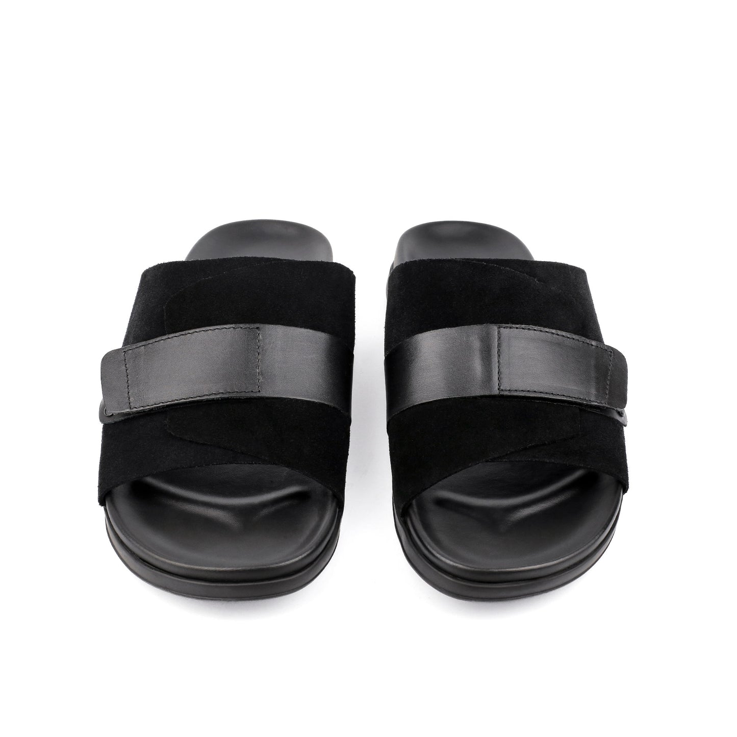 BLACK SUEDE COMFORT SLIPPER