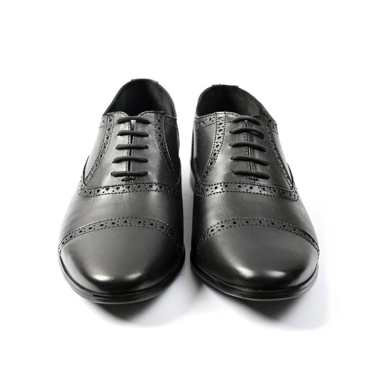 BLACK OXFORD LEATHER SHOES