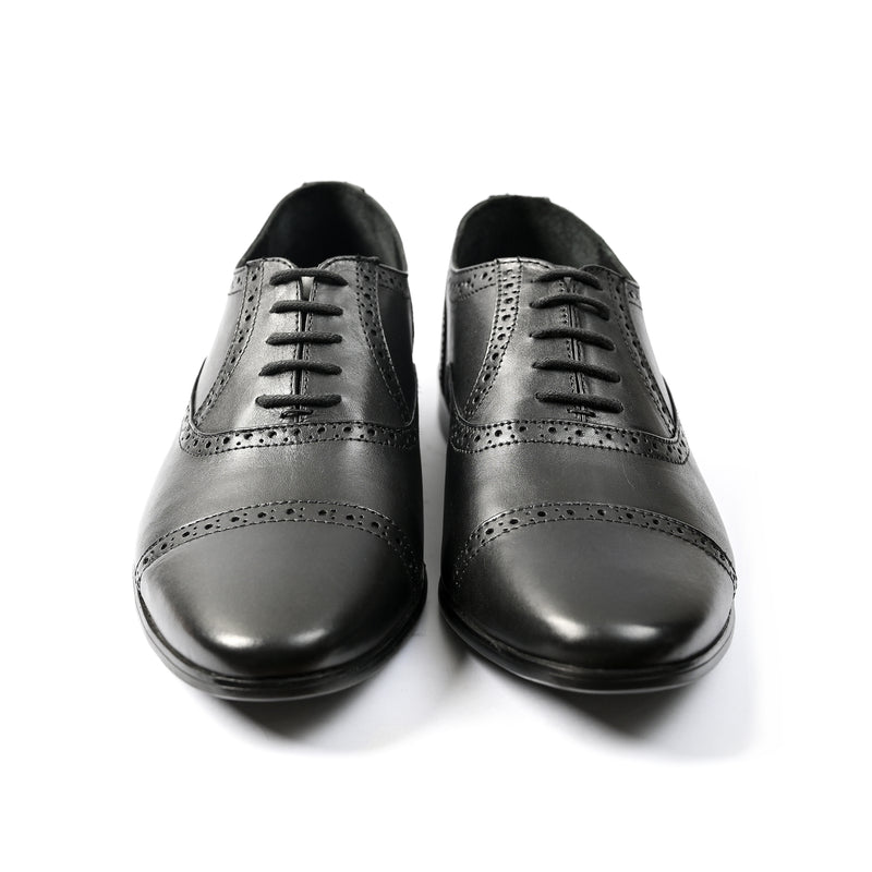 BLACK OXFORD LEATHER SHOES